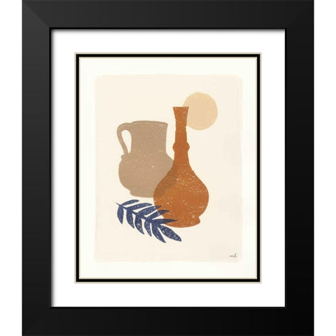 Oasis II Black Modern Wood Framed Art Print with Double Matting by Hershey, Moira