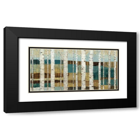 Shimmering Valley Black Modern Wood Framed Art Print with Double Matting by Wild Apple Portfolio