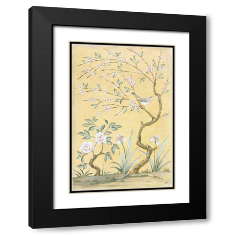 Spring Mural I Black Modern Wood Framed Art Print with Double Matting by Purinton, Julia