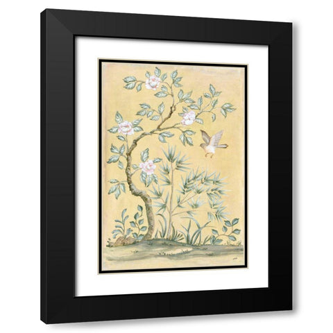 Spring Mural II Black Modern Wood Framed Art Print with Double Matting by Purinton, Julia