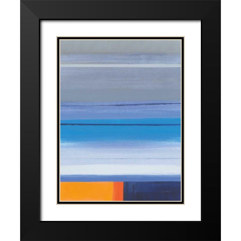 Sight Lines Black Modern Wood Framed Art Print with Double Matting by Maye, Jo