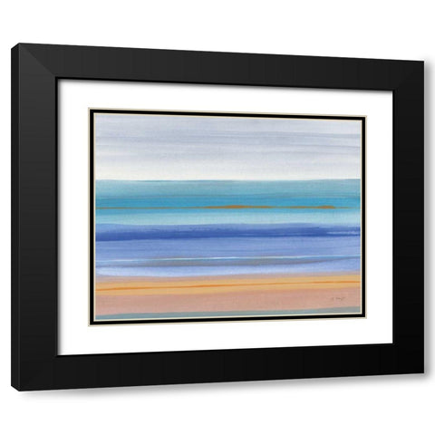 Warmth Black Modern Wood Framed Art Print with Double Matting by Maye, Jo