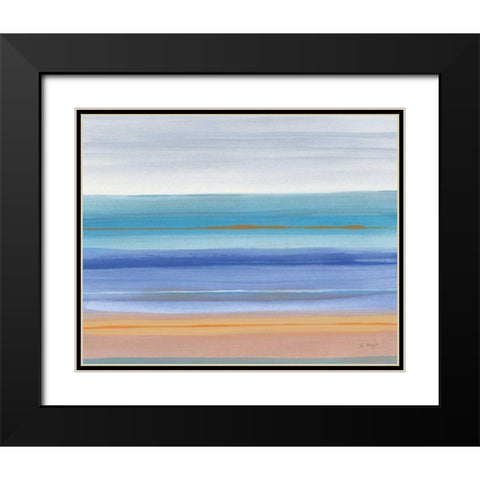 Warmth Black Modern Wood Framed Art Print with Double Matting by Maye, Jo