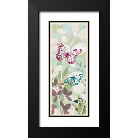 Fluttering Panel I Black Modern Wood Framed Art Print with Double Matting by Wild Apple Portfolio
