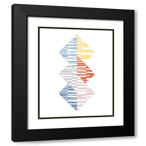 Meditate II Bright Black Modern Wood Framed Art Print with Double Matting by Hershey, Moira