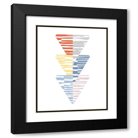 Meditate III Bright Black Modern Wood Framed Art Print with Double Matting by Hershey, Moira