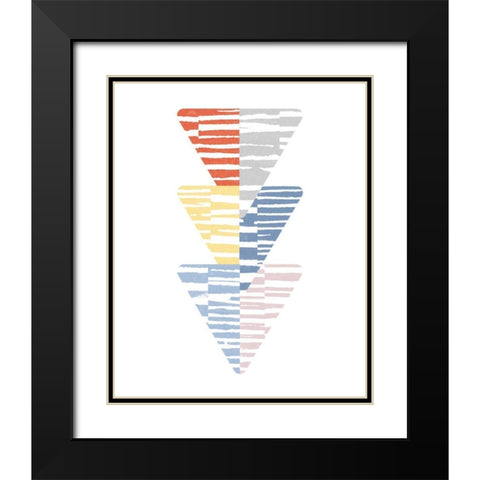 Meditate III Bright Black Modern Wood Framed Art Print with Double Matting by Hershey, Moira