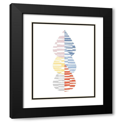 Meditate IV Bright Black Modern Wood Framed Art Print with Double Matting by Hershey, Moira