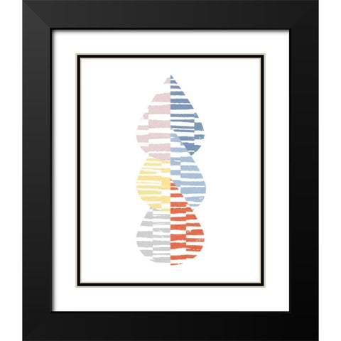 Meditate IV Bright Black Modern Wood Framed Art Print with Double Matting by Hershey, Moira