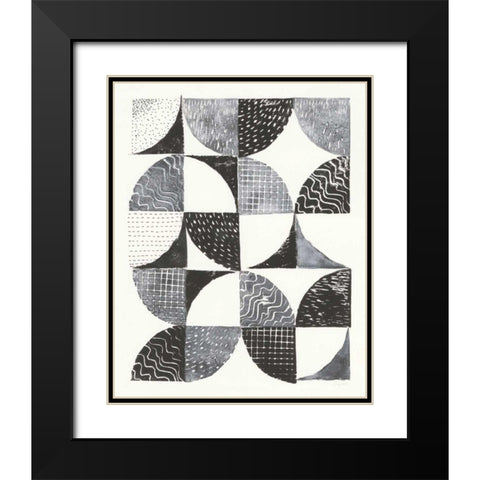 Night Sky II Black Modern Wood Framed Art Print with Double Matting by Prahl, Courtney