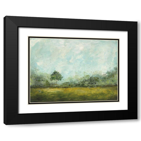 Spring Walk Black Modern Wood Framed Art Print with Double Matting by Prahl, Courtney