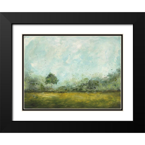 Spring Walk Black Modern Wood Framed Art Print with Double Matting by Prahl, Courtney