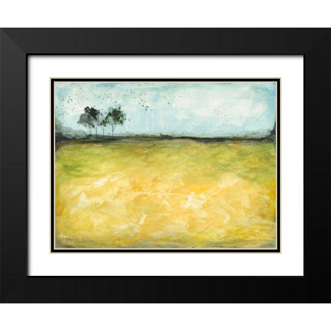 Over the Meadow Black Modern Wood Framed Art Print with Double Matting by Prahl, Courtney