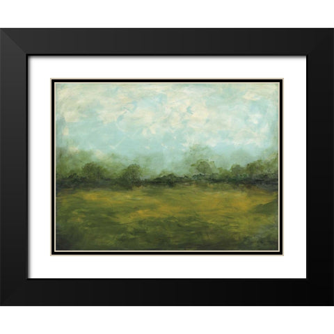 Meadows Edge Black Modern Wood Framed Art Print with Double Matting by Prahl, Courtney