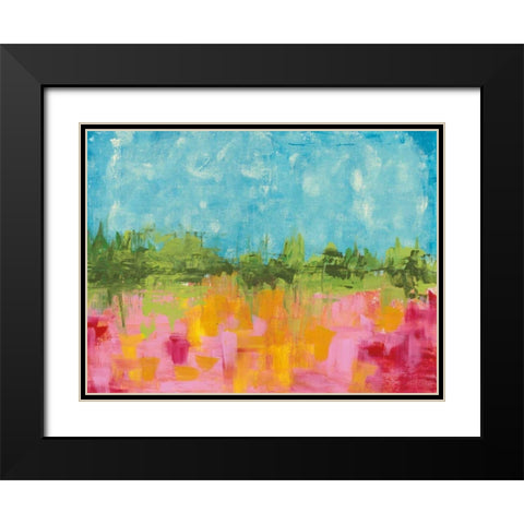 SoCal Black Modern Wood Framed Art Print with Double Matting by Prahl, Courtney