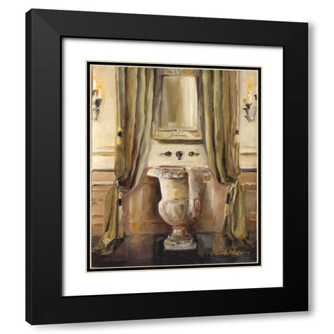 Classical Bath IV Black Modern Wood Framed Art Print with Double Matting by Hageman, Marilyn