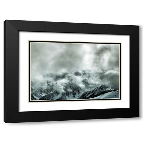 Through the Clouds Black Modern Wood Framed Art Print with Double Matting by Eichman, Andre