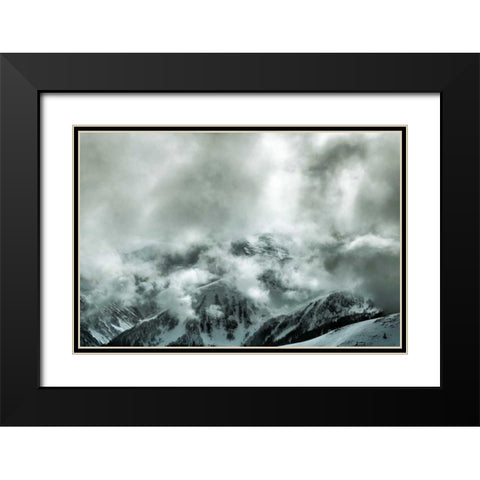 Through the Clouds Black Modern Wood Framed Art Print with Double Matting by Eichman, Andre
