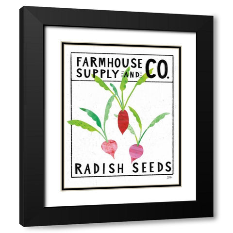 Kitchen Garden Seed Packet I Black Modern Wood Framed Art Print with Double Matting by Averinos, Melissa
