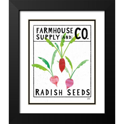 Kitchen Garden Seed Packet I Black Modern Wood Framed Art Print with Double Matting by Averinos, Melissa