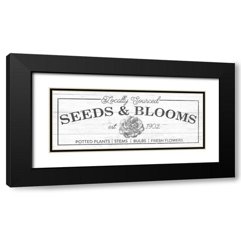 Flower Market II Black Modern Wood Framed Art Print with Double Matting by Wild Apple Portfolio