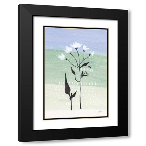 Jasmine Delight I Black Modern Wood Framed Art Print with Double Matting by Mack, Lynn