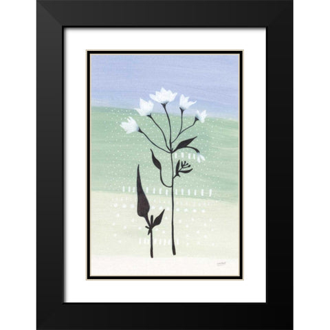 Jasmine Delight I Black Modern Wood Framed Art Print with Double Matting by Mack, Lynn