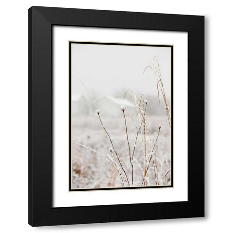 Early Snow Black Modern Wood Framed Art Print with Double Matting by Aledanda