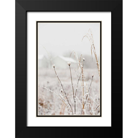 Early Snow Black Modern Wood Framed Art Print with Double Matting by Aledanda