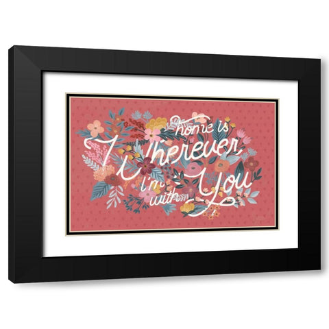 Love Letters I Black Modern Wood Framed Art Print with Double Matting by Marshall, Laura