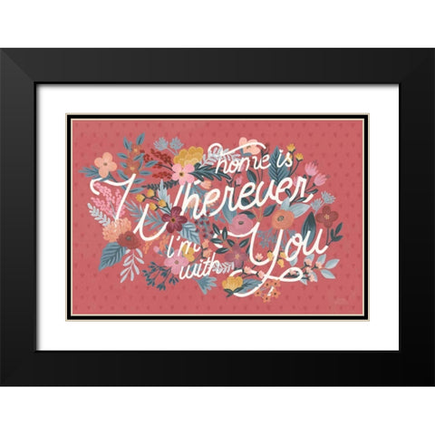 Love Letters I Black Modern Wood Framed Art Print with Double Matting by Marshall, Laura