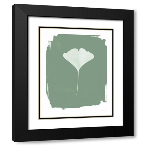 Nature by the Lake Gingko I Green Black Modern Wood Framed Art Print with Double Matting by Rhue, Piper