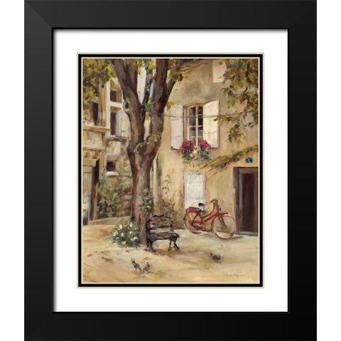 Provence Village I Black Modern Wood Framed Art Print with Double Matting by Hageman, Marilyn