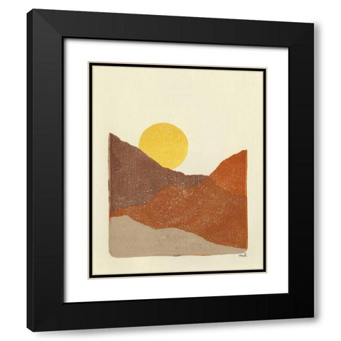 Sedona II Black Modern Wood Framed Art Print with Double Matting by Hershey, Moira