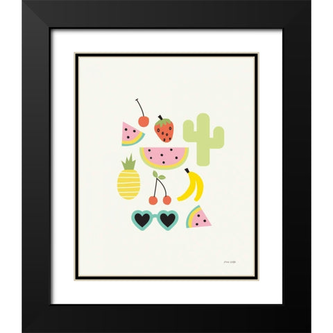 Summer Daze II Black Modern Wood Framed Art Print with Double Matting by Kelle, Ann