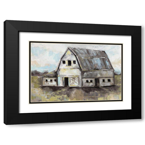 Tranquil Barn Black Modern Wood Framed Art Print with Double Matting by Vertentes, Jeanette