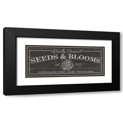 Flower Market II Dark Wood Black Modern Wood Framed Art Print with Double Matting by Wild Apple Portfolio
