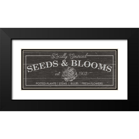 Flower Market II Dark Wood Black Modern Wood Framed Art Print with Double Matting by Wild Apple Portfolio