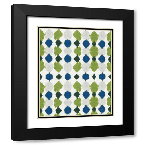 Watermark I Blue Green Black Modern Wood Framed Art Print with Double Matting by Green, Nancy