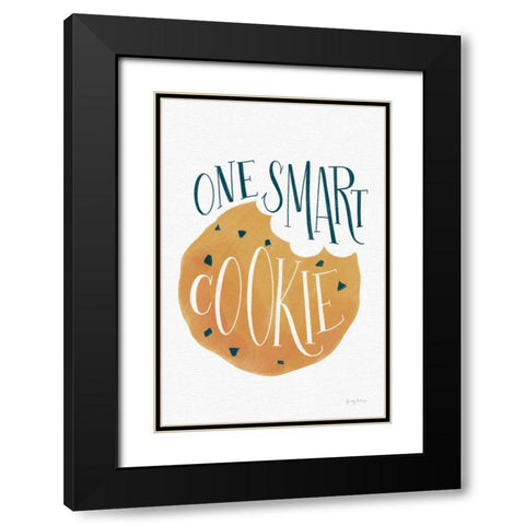 One Smart Cookie Black Modern Wood Framed Art Print with Double Matting by Thorns, Becky