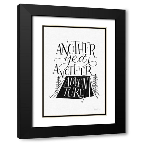 Adventure BW Black Modern Wood Framed Art Print with Double Matting by Thorns, Becky