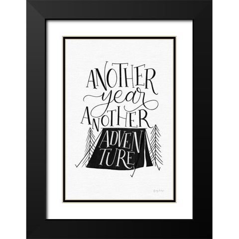 Adventure BW Black Modern Wood Framed Art Print with Double Matting by Thorns, Becky