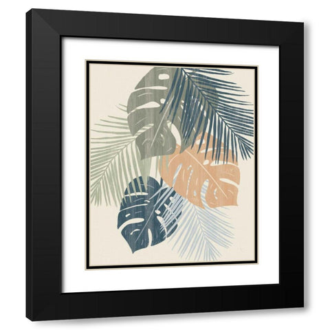 Monstera VI Black Modern Wood Framed Art Print with Double Matting by Adams, Sarah