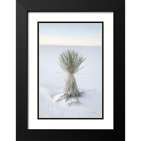Yucca in White Sands National Monument Black Modern Wood Framed Art Print with Double Matting by Majchrowicz, Alan