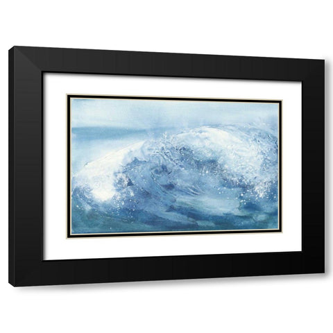 In the Blue IV Black Modern Wood Framed Art Print with Double Matting by Paschke, Chris