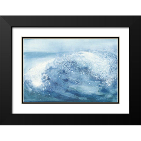 In the Blue IV Black Modern Wood Framed Art Print with Double Matting by Paschke, Chris
