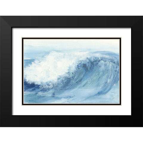 In the Blue V Black Modern Wood Framed Art Print with Double Matting by Paschke, Chris