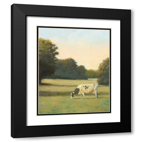 Morning Meadows I Black Modern Wood Framed Art Print with Double Matting by Wiens, James