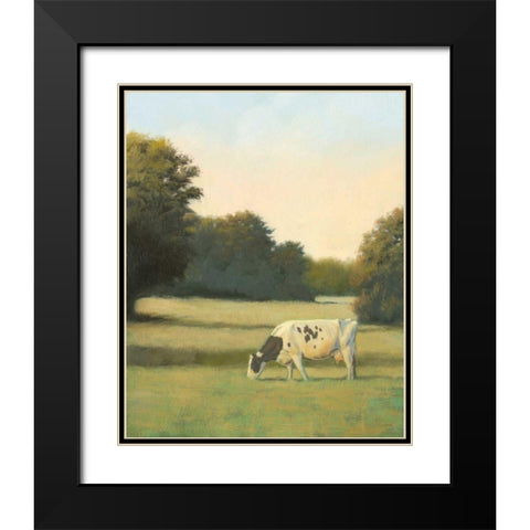 Morning Meadows I Black Modern Wood Framed Art Print with Double Matting by Wiens, James