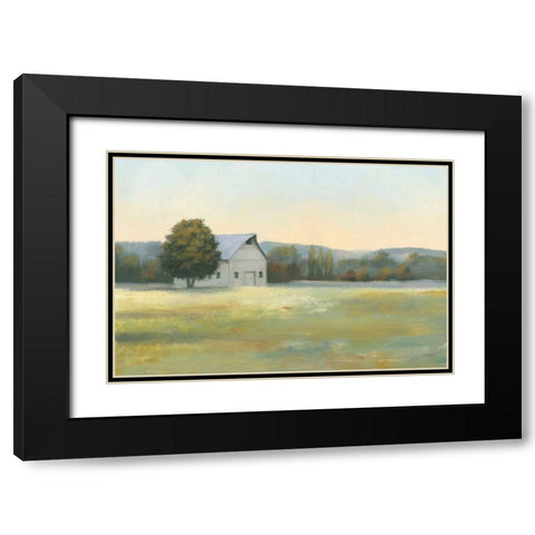 Morning Meadows II Black Modern Wood Framed Art Print with Double Matting by Wiens, James